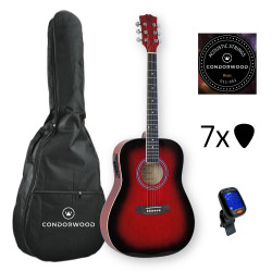 Condorwood AD-200 RB akustiline kitarr koos STARTER komplektiga