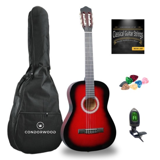 Condorwood C44 RD 4/4 klassikaline kitarr koos STARTER komplektiga