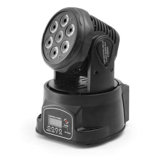 Flash LED 7x10W RGBW 4in1 liikuva peaga valgusti